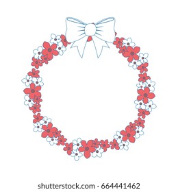 frame of flowers icon