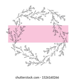 frame with flowers isolated icon vector illustration desing