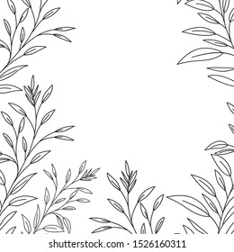 frame with flowers isolated icon vector illustration desing