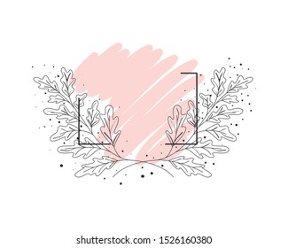 frame with flowers isolated icon vector illustration desing