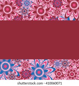 Frame of flowers.Decorative elements. Flower frame.

