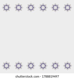 The frame is formed from an element of ethnic ornament.