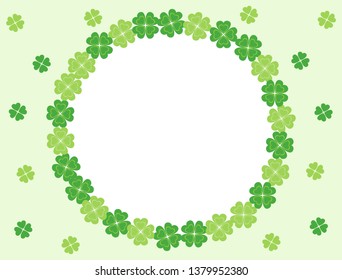 It is a frame of four-leaf clover.