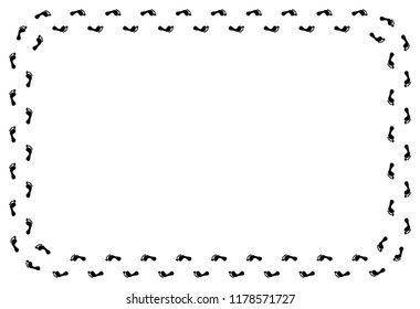 Frame of frog tracks.