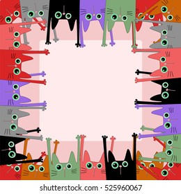 frame funny cats