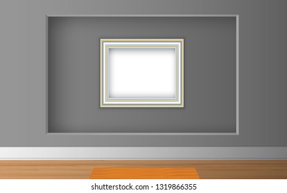 frame in the gallery room