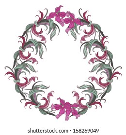 Frame and garland