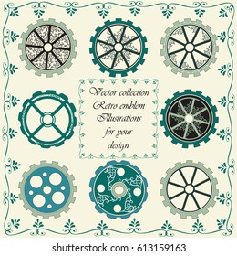 Frame of gears and pattern