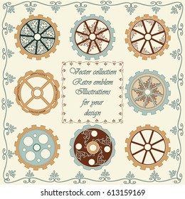 Frame of gears and pattern