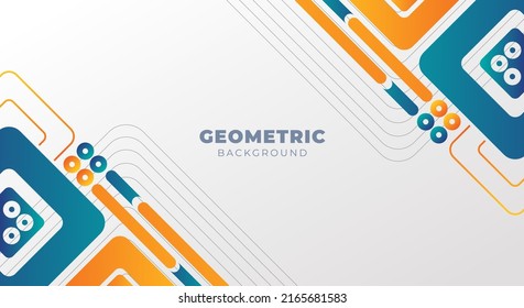 frame geometric background vector art