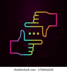 frame, gesture, hands nolan icon Simple thin line, outline vector of Marketing and advertising icons for ui and ux, website or mobile application