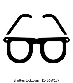 
A frame with glass denoting icon for spectacles 
