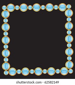 frame with glossy buttons