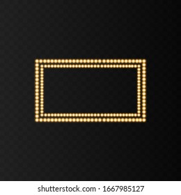 Frame. Glowing frame. Golden light. Gold. Golden frame. Gradient used. The illustration is drawn on a flying background.