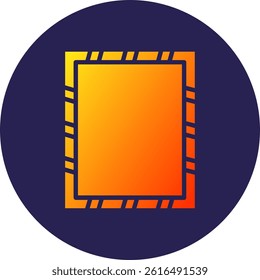 Frame Glyph Circle Gradient Icon
