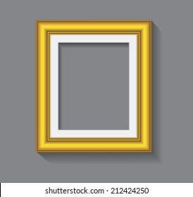frame, gold color vintage