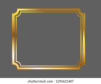 Frame gold decor