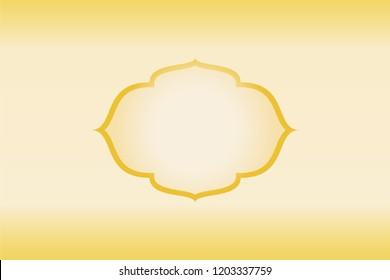 Frame gold golden bright yellow gradient background