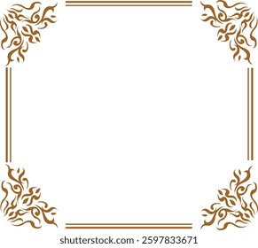 frame with gold ornament frame with ornament frame with golden leaves 