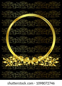Frame gold ornaments
