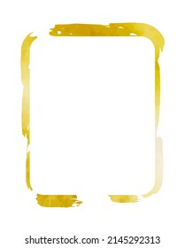 frame golden isolated vector illustration background