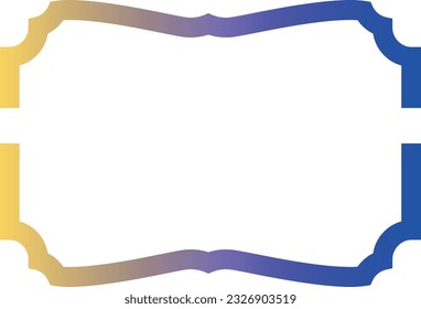 Frame with gradient for decoration.
