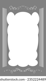 frame gray rose hip for sale design beauty. vector image stock