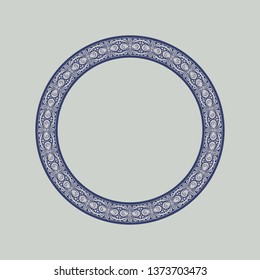 Frame with gray vector abstract Art Nouveau style