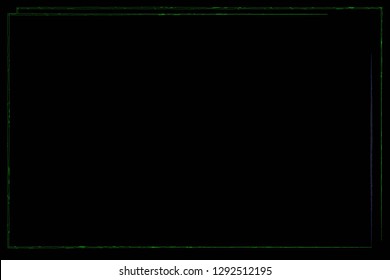 frame green and black background