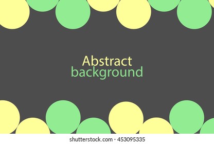 frame green color background abstract art vector