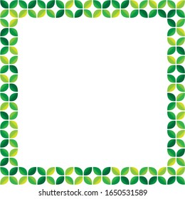 Fondo de patrón abstracto en verde marco