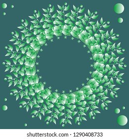 frame of green plants 2