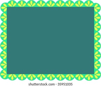 Frame of Greens and Leaves Vector