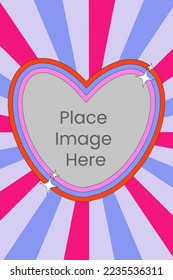 frame groovy aesthetic 80s style trendy