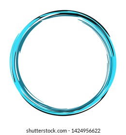 Frame grunge on white background decor