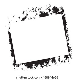 Frame grunge stamp. Grunge border and vintage frame. Vector illustration