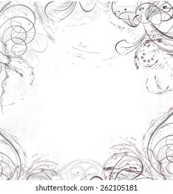 Frame in grunge style