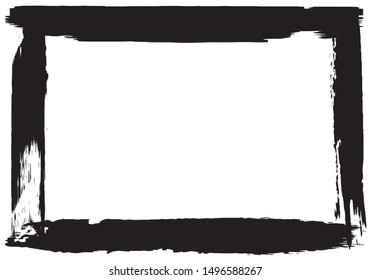 Frame in grunge style. Template for text