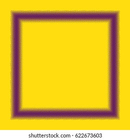 Frame halftone effect vector