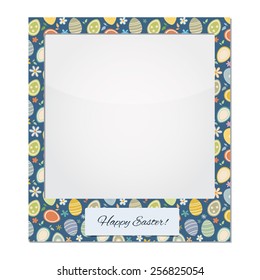 frame: Happy Easter. Easter eggs