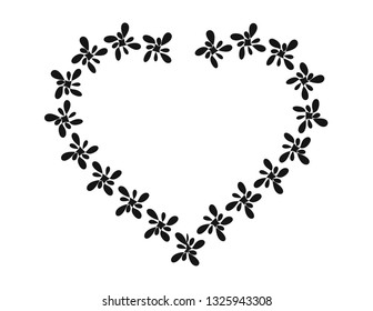 Frame hard decor isolated