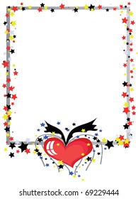 Frame with heart
