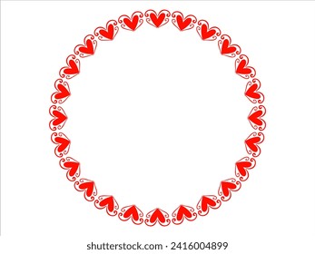 Frame Heart Background Valentines Day