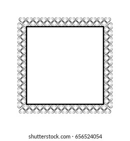 Frame of heart card. Fashion graphic background design. Modern stylish abstract texture. Monochrome template for prints, textiles, wrapping, wallpaper, website. Design element. Vector illustration