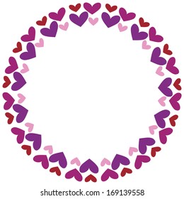 Frame with hearts
