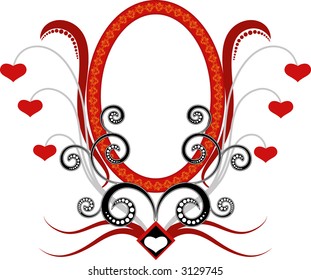 Frame with hearts