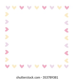 Frame with hearts