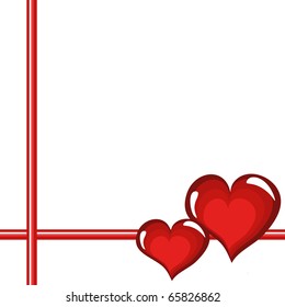 Frame with hearts