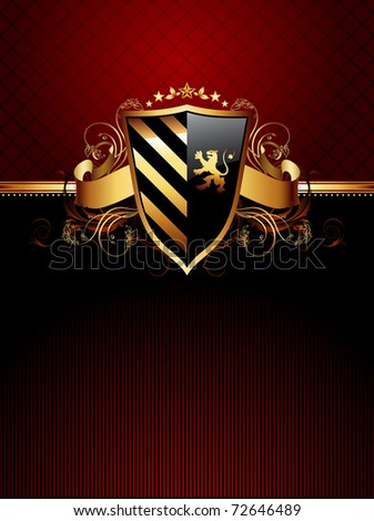frame with heraldic shield