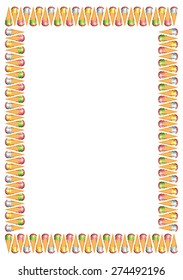Frame with ice cream cones